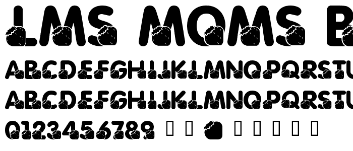 LMS Moms Birthday Treat font